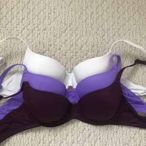 Set of 3 PINK bras
